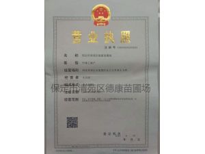 营业执照内页